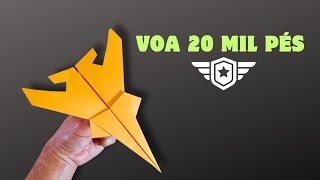 Como fazer um Avião de Papel que voa 20 mil pés Avião de Papel que voa mais alto e mais longe [upl. by Dnomhcir]