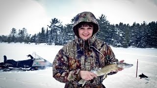 Ice Fishing in Mercer Wisconsin [upl. by Aara]