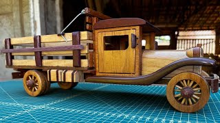 COMO FAZER UM CAMINHÃO DE MADEIRA SIMPLES diy woodworking [upl. by Idalina656]