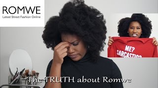 The Truth about ROMWE  ROMWE asked me to review their clothesHeres the truth [upl. by Harilda]