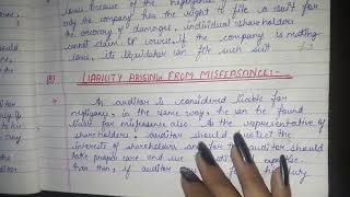 AUDITINGCHAPTER 12PART 74 LIABILITIES ARISING FROM MISFEASANCE [upl. by Assirk]