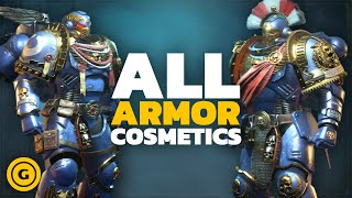 Every Armor Cosmetic In Warhammer 40K Space Marine 2 [upl. by Meill594]