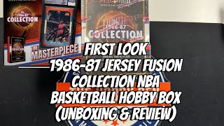 First Look  198687 Collection Jersey Fusion Fleer NBA Basketball Hobby Box Unboxing amp Review [upl. by Enilehcim]