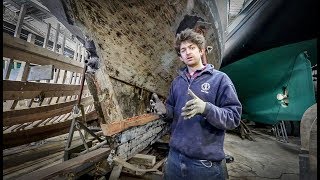 Laminating timbers into an old yacht  Cornish Projects  Rebuilding Tally Ho EP16 [upl. by Pero]