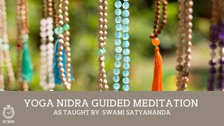 Yoga Nidra Meditation as by Swami Satyananda [upl. by Akiwak]