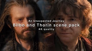 4k Bilbo amp Thorin scene pack  The Hobbit An Unexpected Journey [upl. by Yllut968]