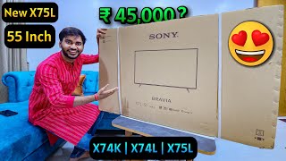 SONY Bravia 55 Inch Smart Google TV Unboxing amp Review 🔥 Best 4k Smart TV 2024 [upl. by Gnik]