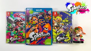 My Splatoon Games Collection Nintendo Wii U amp Switch OLED [upl. by Akialam]