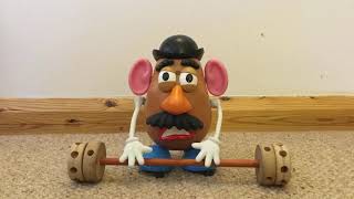 Toy Story Mr Potato head weight lifting [upl. by Epolenep]