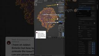 BLENDER ADDONS  BOTANIQ PLANTS ANIMATION blender 3drender [upl. by Harle]