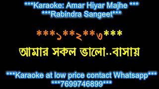 AMAR HIYAR MAJHE INDRANIL SEN RABINDRA SANGEET KARAOKE HQ WITH LYRICS DEMO [upl. by Violante437]