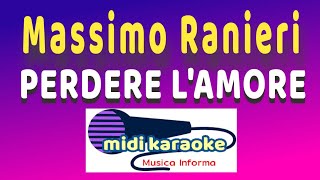 Massimo Ranieri  PERDERE LAMORE  karaoke [upl. by Anot821]