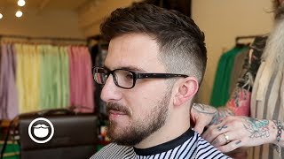 Perfect Haircut and Beard Trim for Thin Beards [upl. by Yrhcaz]