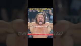 triple H destroys Batista 2005  triple H vs Batista world heavyweight championship backlash 2005 [upl. by Bayard]