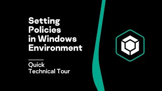 Quick Technical Tour Setting Policies in Windows Environment [upl. by Oht]