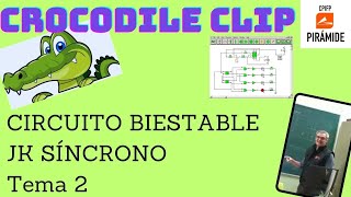 Crocodile clip Biestable JK síncrono [upl. by Harim]