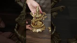 Brass Lakshmi ganesha Saraswathi Set Call 7397133820 [upl. by Walke]