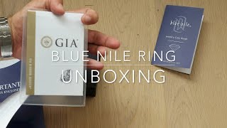 Blue Nile ring unboxing [upl. by Lorrimer]