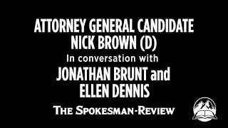 Candidate Conversations Attorney General Candidate Nick Brown [upl. by Maitund]