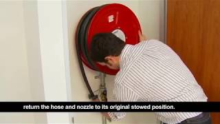 How to use a Fire Hose Reel [upl. by Ezara213]