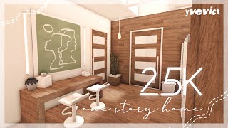 25K ONESTORY MODERN HOME NOGAMEPASS  BLOXBURG SPEEDBUILD [upl. by Yelyk]