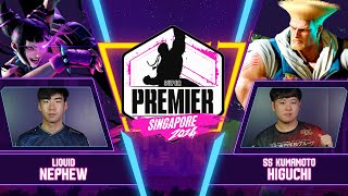 Liquid Nephew Juri vs SS熊本 Higuchi Guile Top 16 CAPCOM Pro Tour 2024 SUPER PREMIER SINGAPORE [upl. by Aynnat]