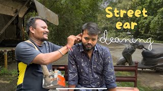 Street ear cleaning in India [upl. by Nakada]