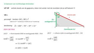 Goniometrie  Rechthoekige driehoeken oplossen [upl. by Ahsekyt717]
