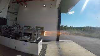 Nammo Nucleus hybrid motor test firing [upl. by Acimad669]