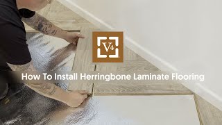 How To Install Herringbone Laminate Flooring [upl. by Jeunesse]