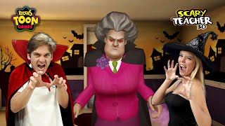 ESPECIAL HALLOWEEN A PROFESSORA MALVADA VIROU VAMPIRA  SCARY TEACHER [upl. by Florida]