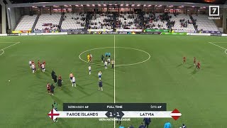 Faroe Islands vs Latvia 11 All Goals and Extended Highlights [upl. by Yla]