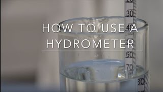 How to use a Hydrometer [upl. by Alyek]