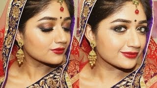 Dramatic Indian Bridal Makeup Tutorial  corallista [upl. by Ajiat]