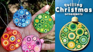 How to make Quilling Christmas ornaments Christmas design  Christmas ornaments GratuitFolding [upl. by Asilehs]