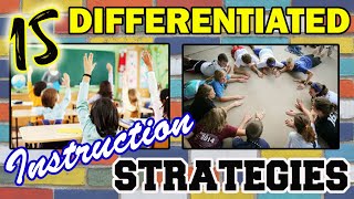 15 DIFFERENTIATED INSTRUCTION STRATEGIES [upl. by Putscher]