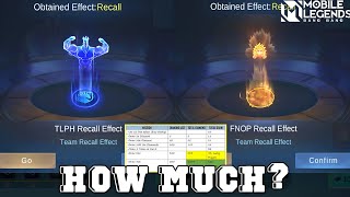 NEW MPL RECALL EFFECT 2024  CHEAPEST PRICE GET RECALL EFFECT  MLBB [upl. by Darice]