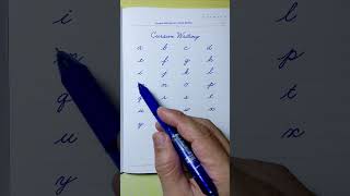 How to write English small letters  Cursive writing a to z  Cursive handwriting practice  abcd [upl. by Terrag]