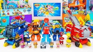 Paw Patrol Collection Unboxing Review ASMR  Transforming Robot PAW Patrol  Rescue Dogs  Cat Pack [upl. by Ahseela]