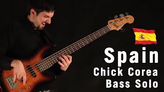 Bass Solo quotSpainquot ǀ HD [upl. by Legna]