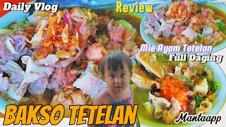 Review Bakso Tetelan dan mie ayam Tetelan‼️ daging dan tetetelane Full ugalugalan‼️Mantep [upl. by Meer]