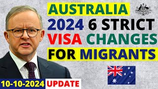 Australia 6 Strict Visa Changes in 2024 to Control Immigration  Australia Visa Update [upl. by Symer395]