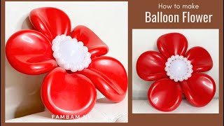 How to make Beautiful Flower Balloon Cómo hacer un hermoso globo de flores [upl. by Aire]