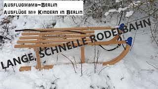 Rodelberg OnkelTomsHütte iSchnee BerlinZehlendorf AusflugmamaBerlin Ausflüge mit Kindern Berlin [upl. by Heise]