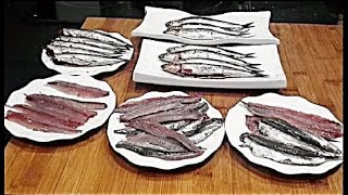 COMO LIMPIAR ANCHOAS  BOQUERONES  BOCARTES O ANCHOVETAS [upl. by Gardal249]