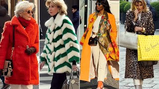 2024 Winter Street Style Italy 🇮🇹 Italian Winter Fashion Walk in Milan [upl. by Margeaux]