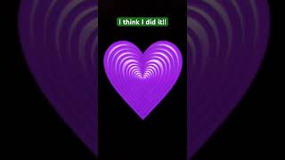 Did I do it okay somany hearts purple purplehearts illusion [upl. by Inot736]