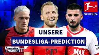 BundesligaPrediction Das sind die Favoriten des TMTeams TRANSFERMARKT [upl. by Haziza]