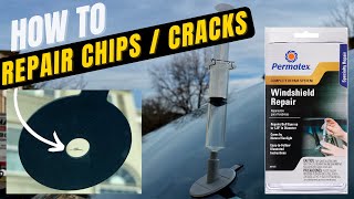 How to fix glass chips using Permatex Windshield Repair Kit  Subaru Crosstrek [upl. by Elatsyrc]