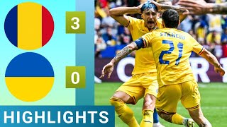 🟡Romania vs Ukraine 30 All GOALS amp Extended HIGHLIGHTS  UEFA EURO 2024 [upl. by Vanny]